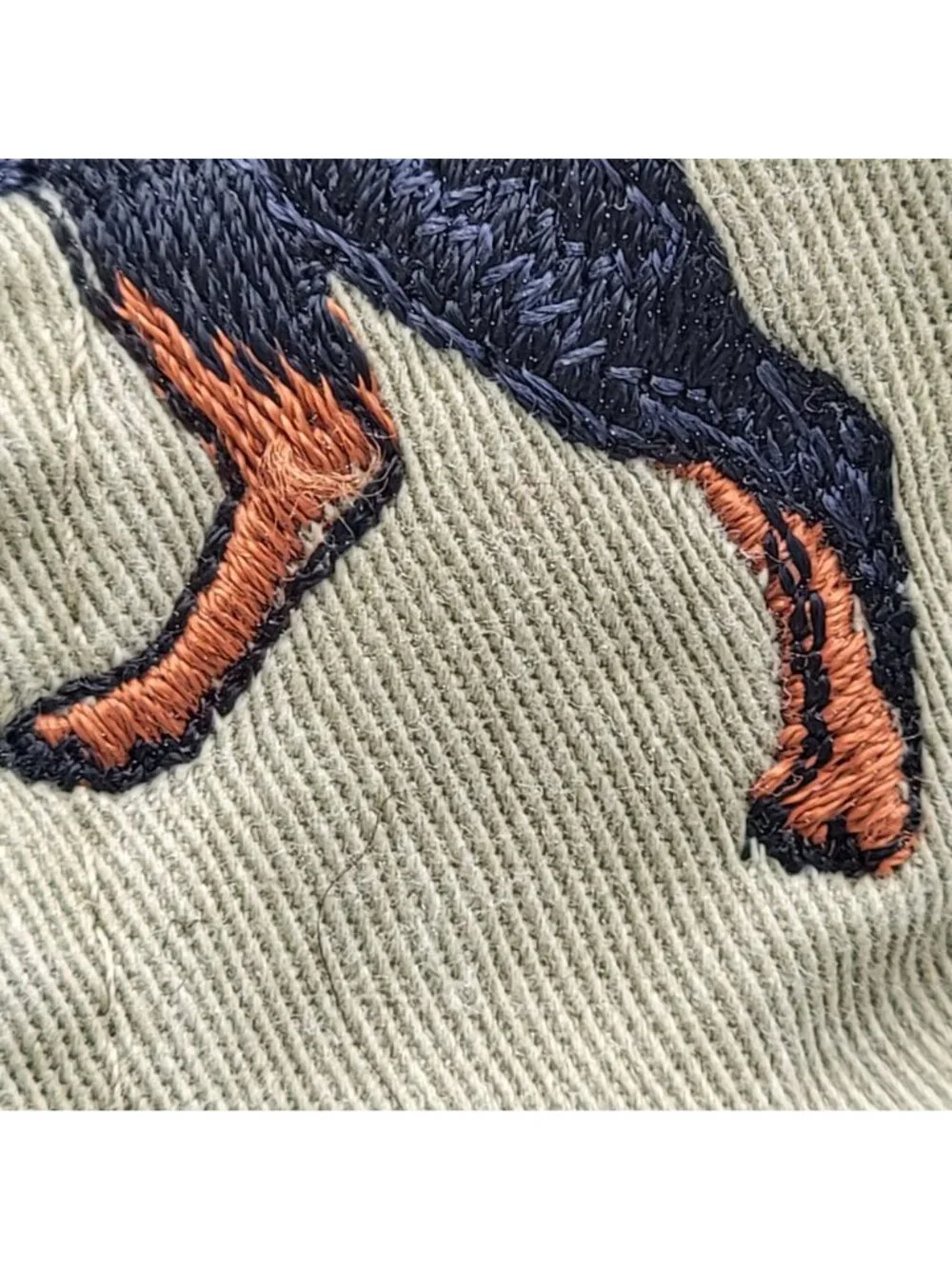 Rottweiler Dog Embroidered Baseball Cap, Dad Cap & Distressed Gray Adjustable St - Picture 12 of 14